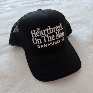 'The Heartbreak On The Map' Black Trucker Hat